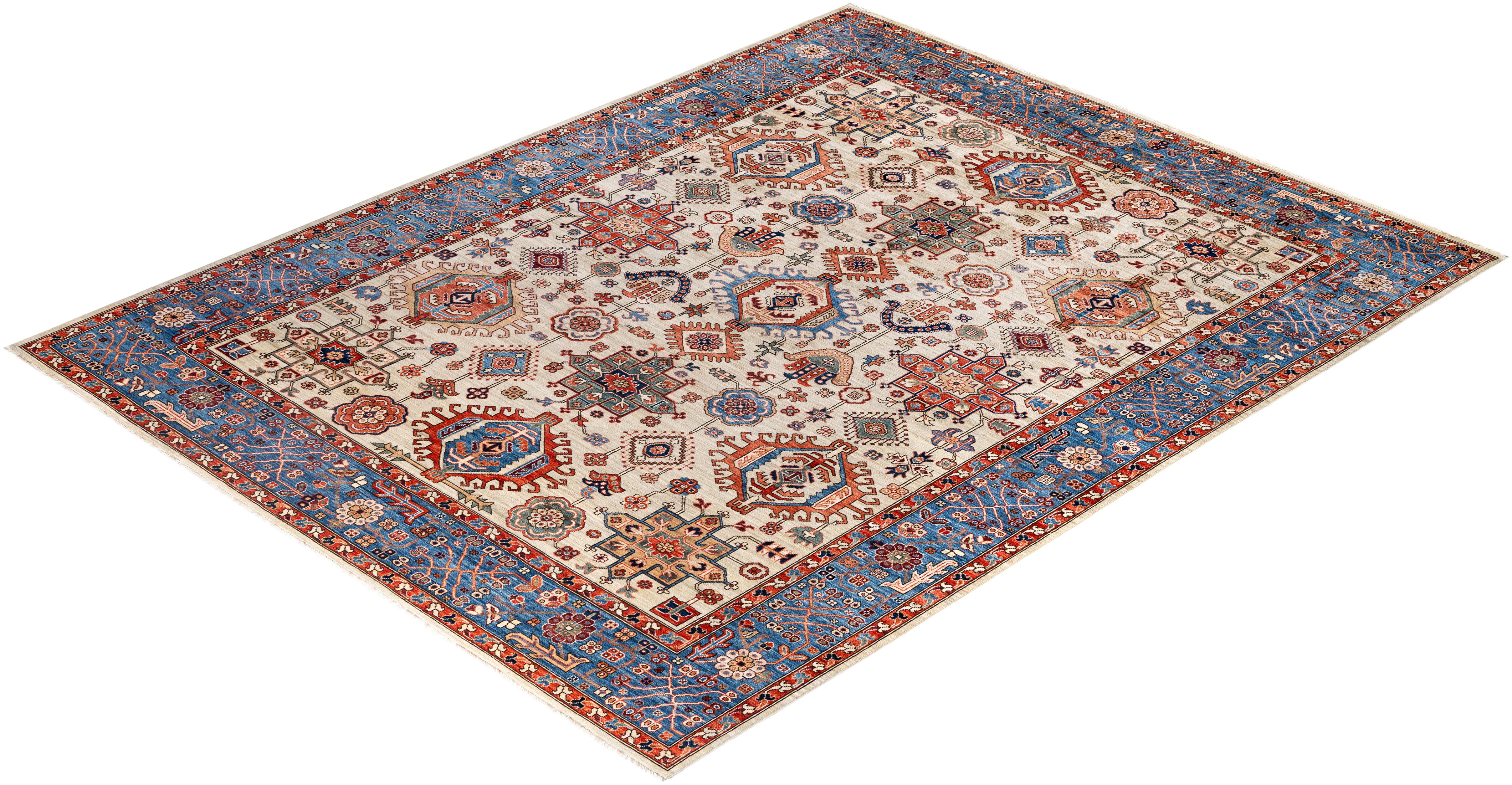 Serapi One-of-a-Kind Wool Gray Area Rug 9' 1