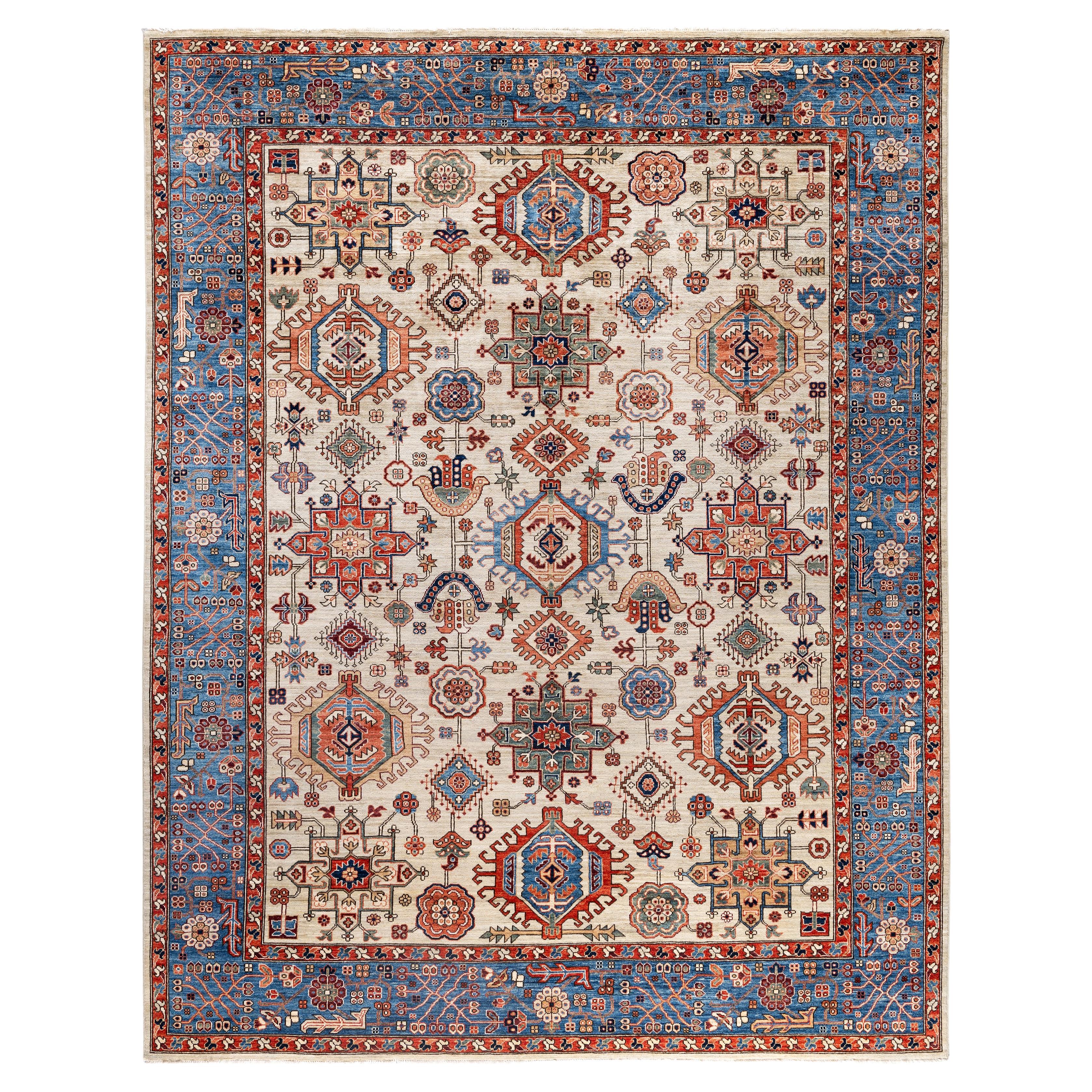 Serapi One-of-a-Kind Wool Gray Area Rug 9' 1" x 11' 9"