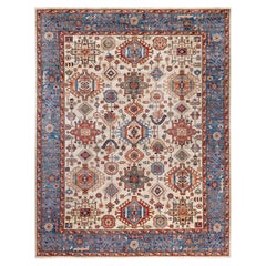 Serapi One-of-a-Kind Wool Gray Area Rug 9' 1" x 11' 9"