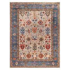 Serapi One-of-a-Kind Wool Gray Area Rug 9' 1" x 11' 9"