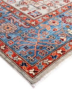 Serapi One-of-a-Kind Wool Gray Area Rug 9' 1" x 12' 0"