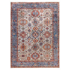 Tappeto Serapi One-of-a-Kind Wool Gray Area Rug 9' 1" x 12' 0"