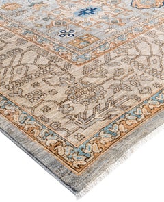 Serapi One-of-a-Kind Wool Gray Area Rug 9' 11" x 13' 9"