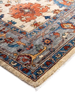 Serapi One-of-a-Kind Wool Ivory Area Rug 10' 1" x 14' 0"