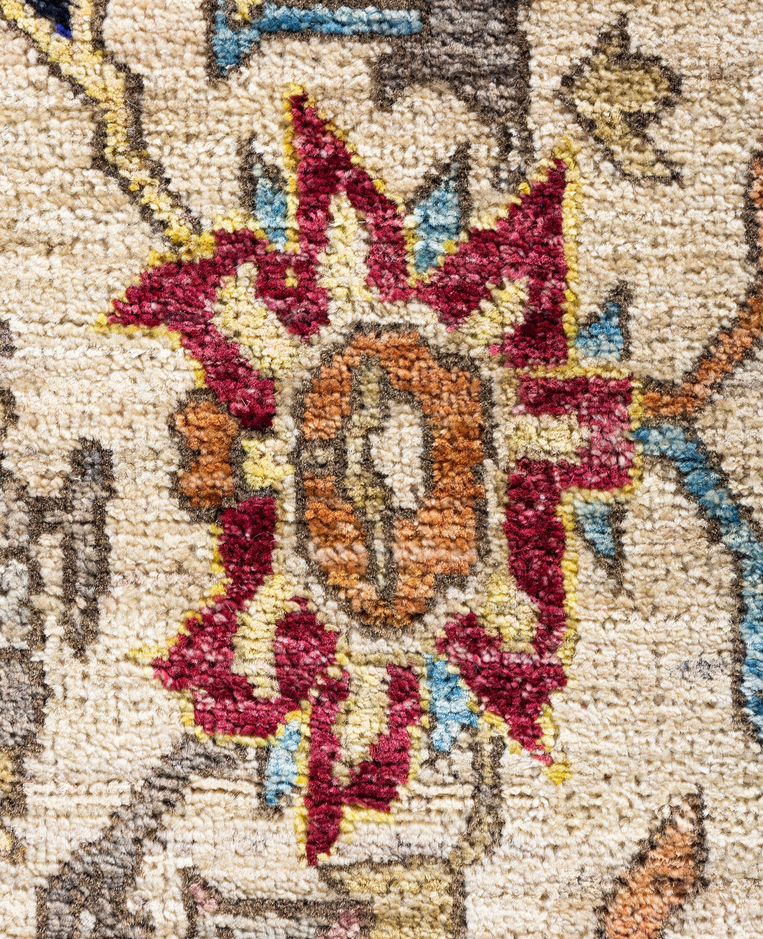 Serapi One-of-a-Kind Wolle Elfenbein Bereich Teppich 3' 11