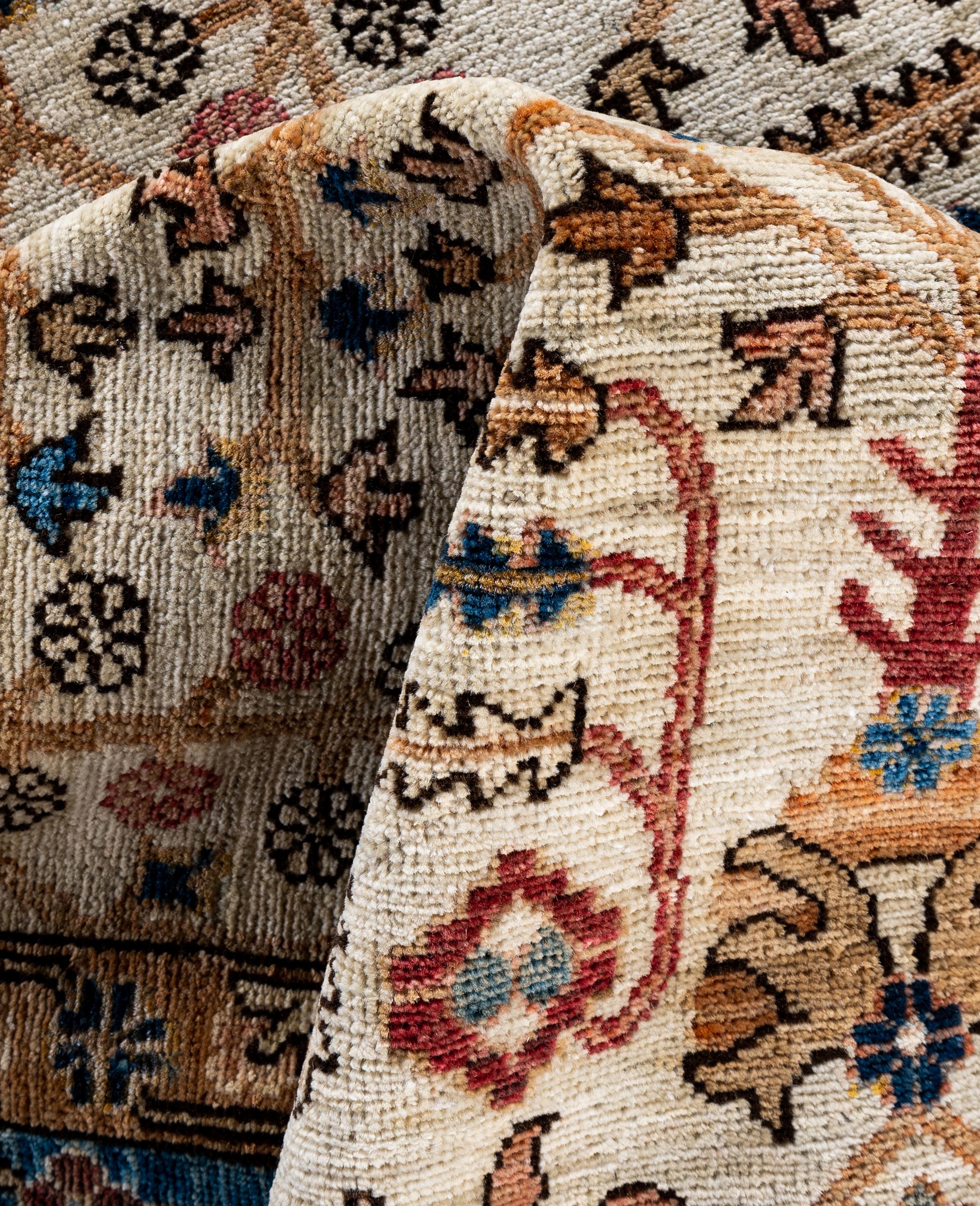 Serapi One-of-a-Kind Wool Ivory Area Rug 7' 11
