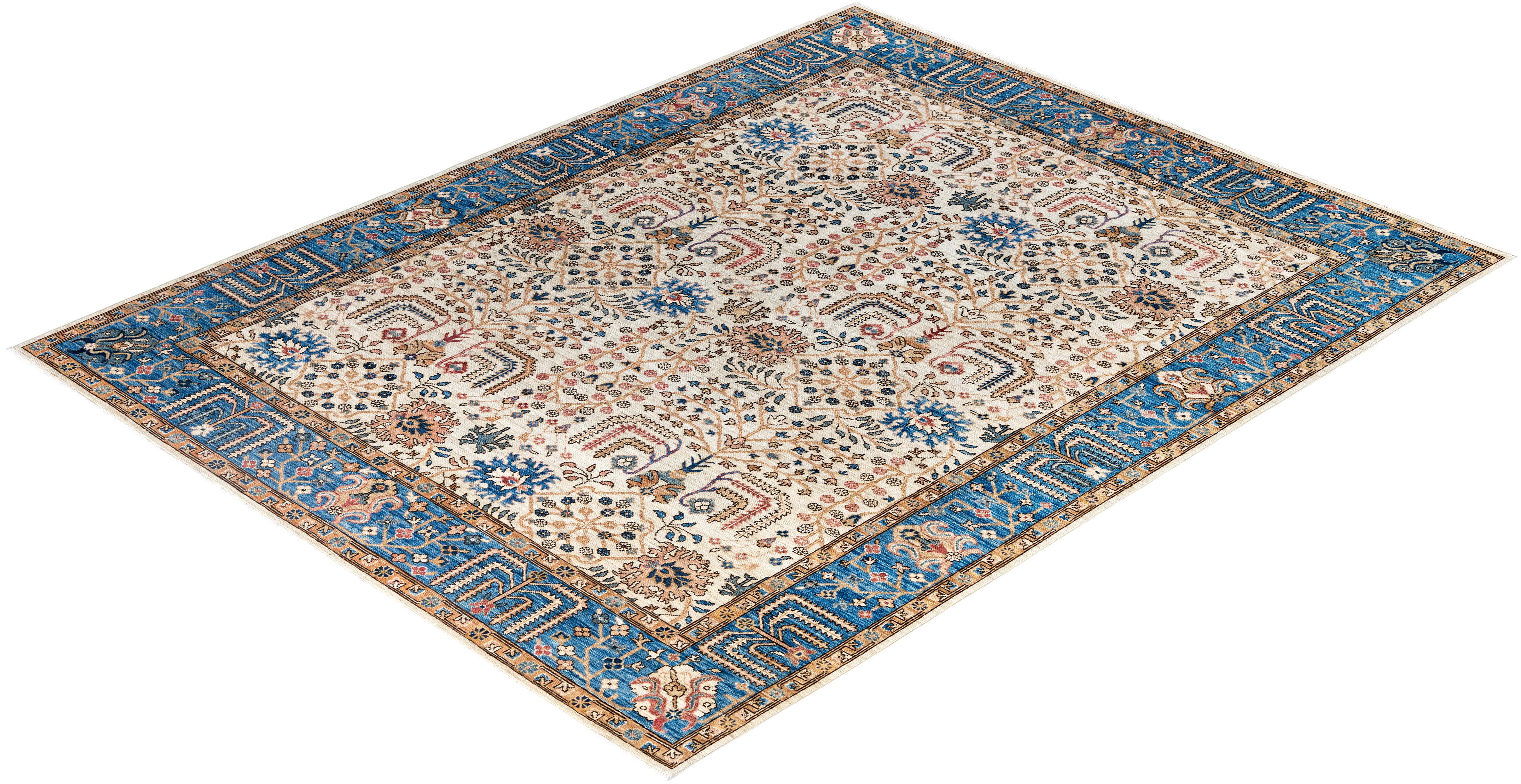 Serapi One-of-a-Kind Wool Ivory Area Rug 7' 11