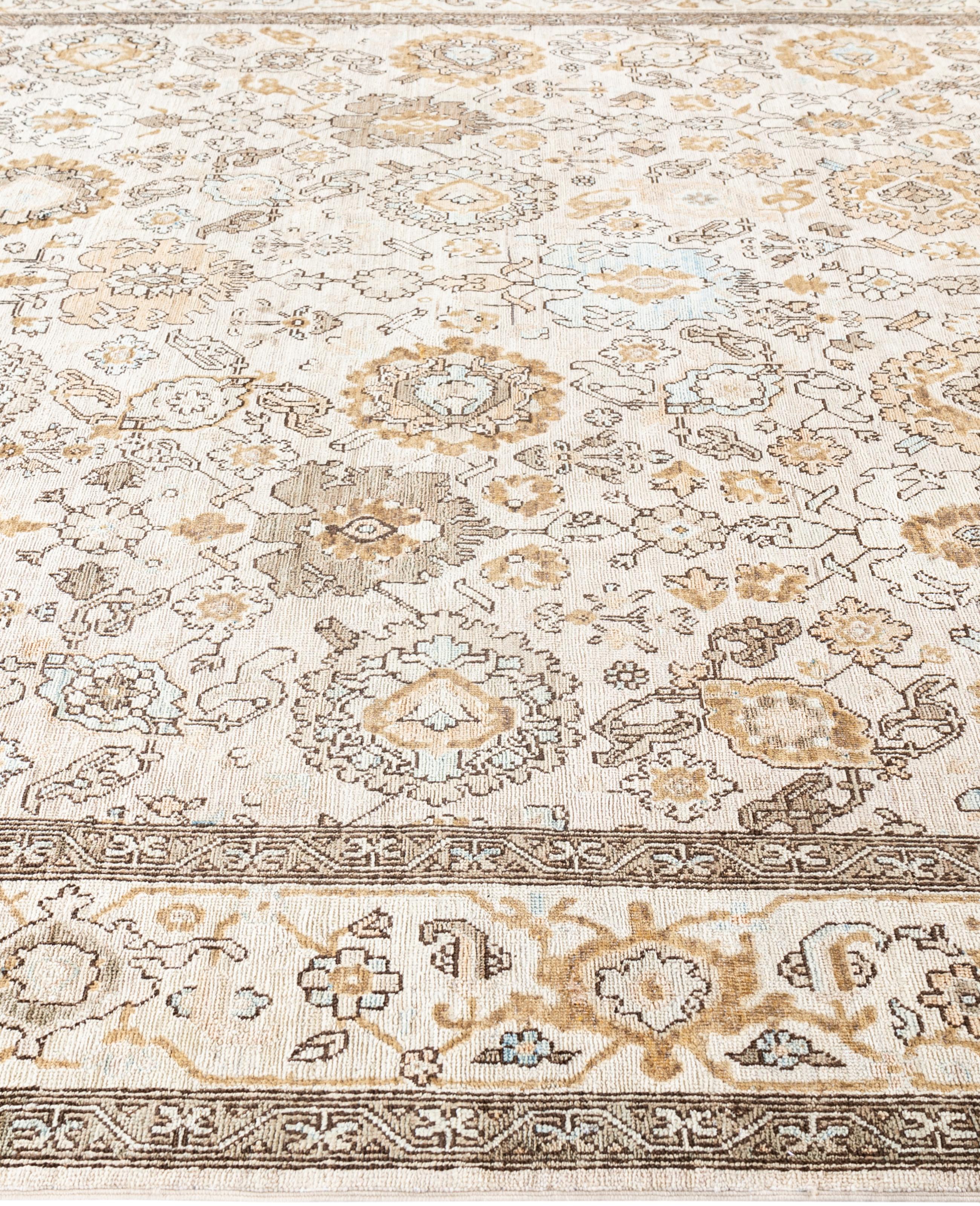 Serapi One-of-a-Kind Wolle Elfenbein Bereich Teppich 7' 9