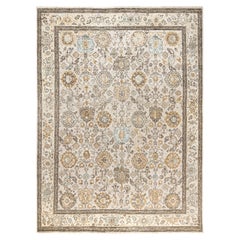 Serapi Tapis unique en laine ivoire 7' 9" x 10' 3"