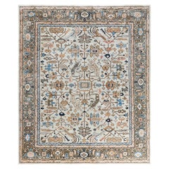 Serapi One-of-a-Kind Wool Ivory Area Rug 8' 0" x 9' 9"