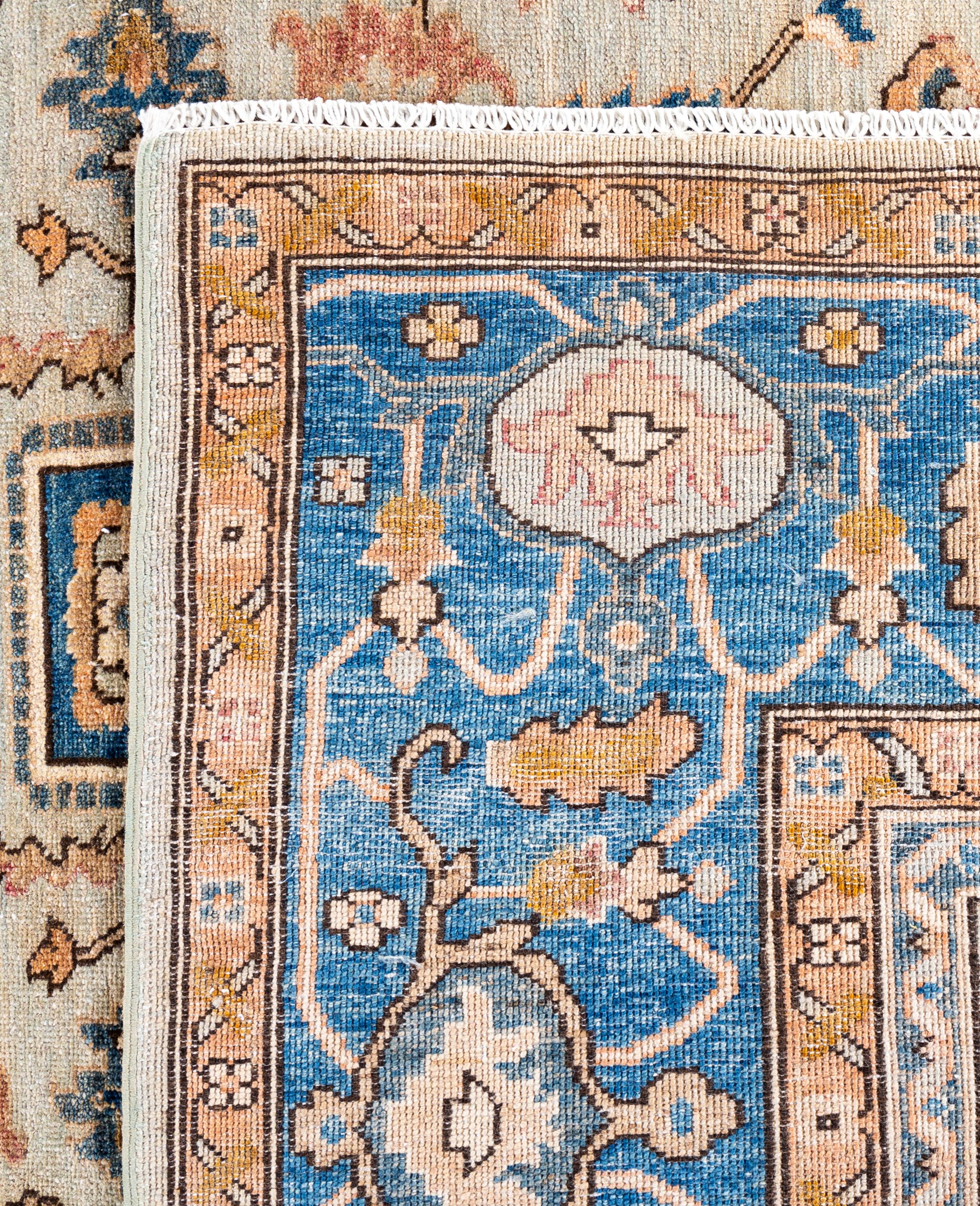 Serapi Tapis de zone unique en laine ivoire 8' 1