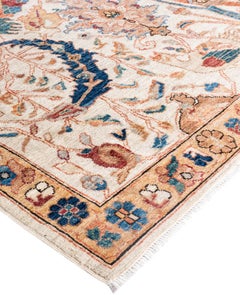 Serapi One-of-a-Kind Wool Ivory Area Rug 8' 10" x 11' 9"