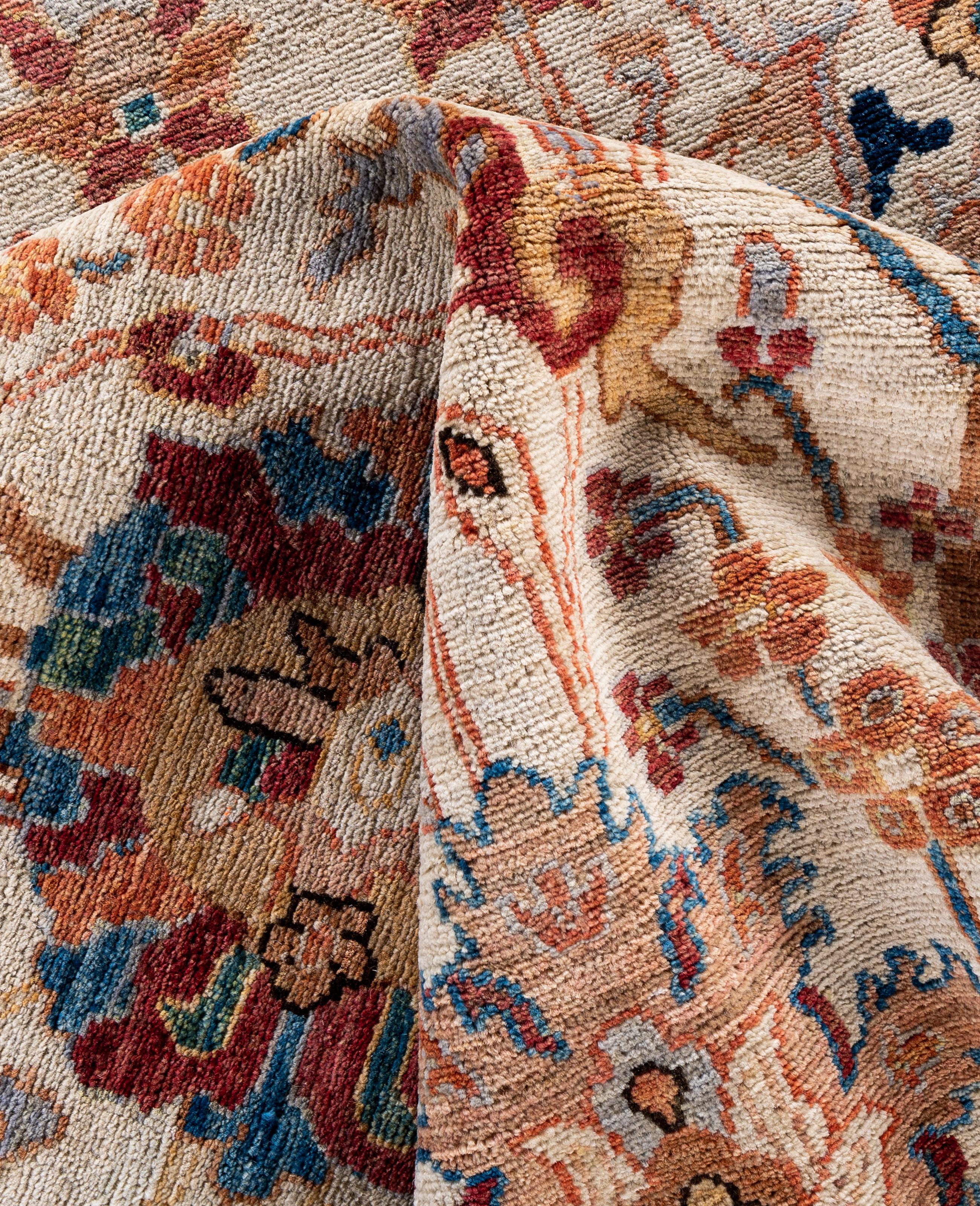Serapi One-of-a-Kind Wool Ivory Area Rug 8' 10
