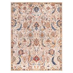 Serapi One-of-a-Kind Wool Ivory Area Rug 8' 10" x 11' 9"