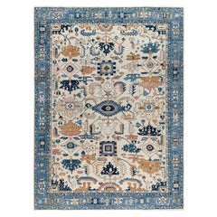 Serapi One-of-a-Kind Wool Ivory Area Rug 8' 11" x 11' 10"