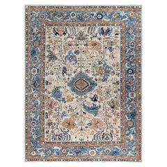 Serapi One-of-a-Kind Wool Ivory Area Rug 8' 11" x 11' 11"