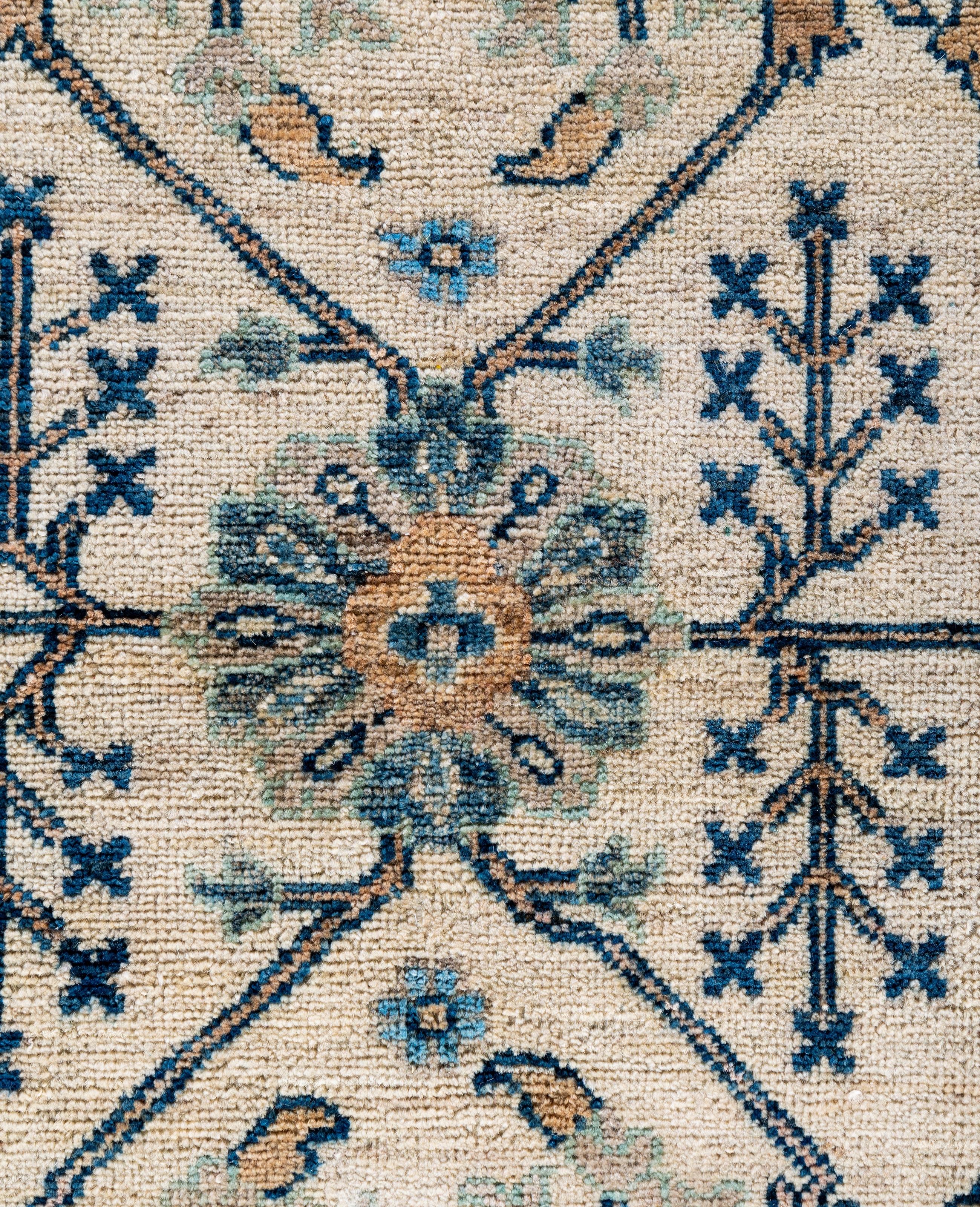Pakistanais Serapi Tapis unique en laine ivoire 8' 2
