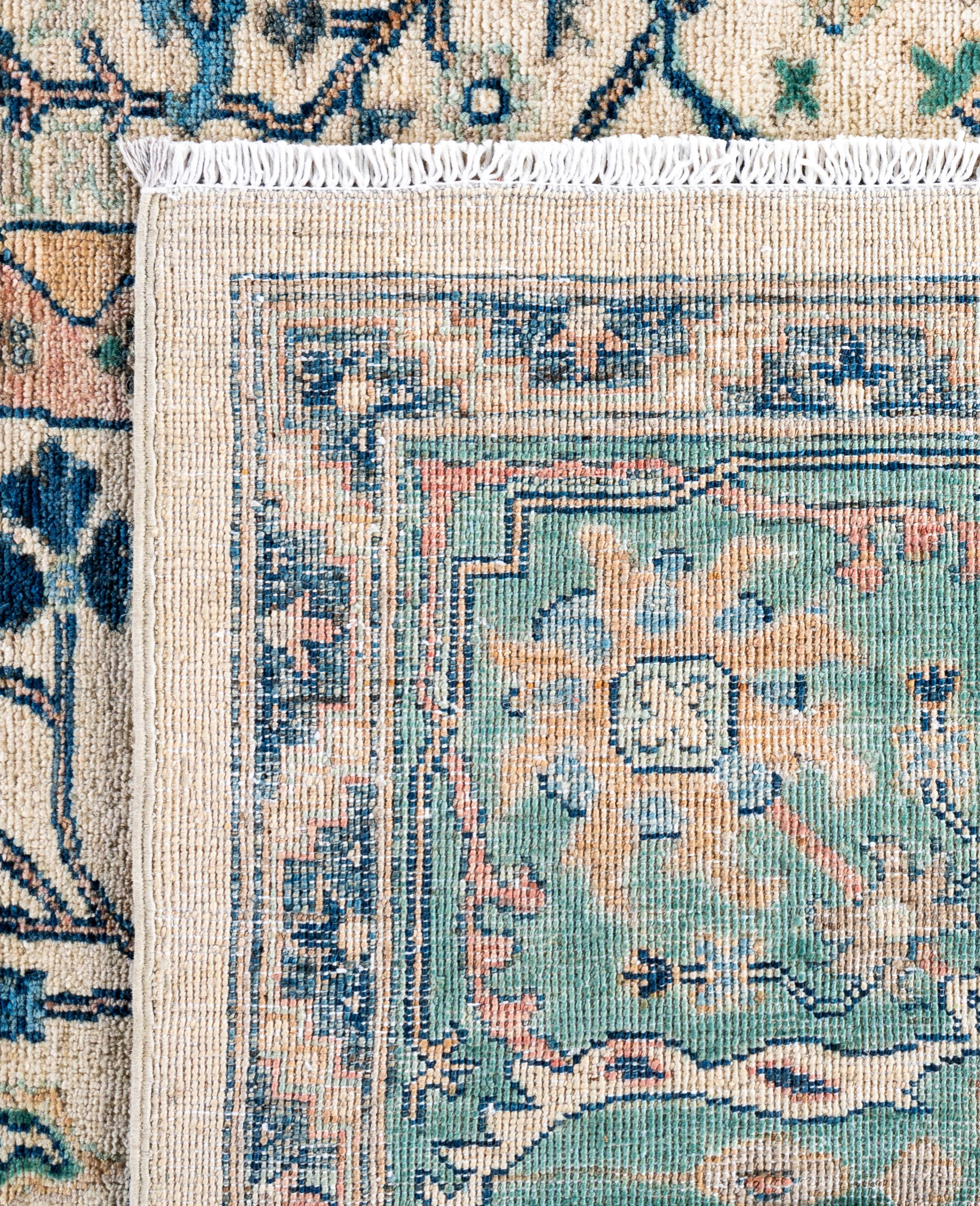 Serapi Tapis unique en laine ivoire 8' 2