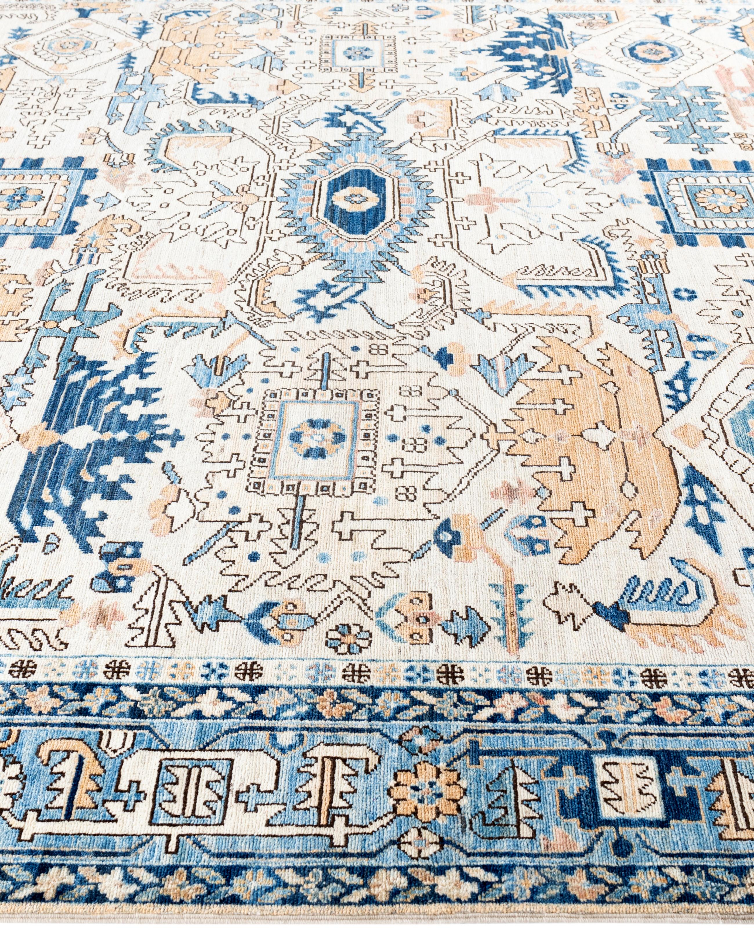 Serapi One-of-a-Kind Wolle Elfenbein Bereich Teppich 8' 2