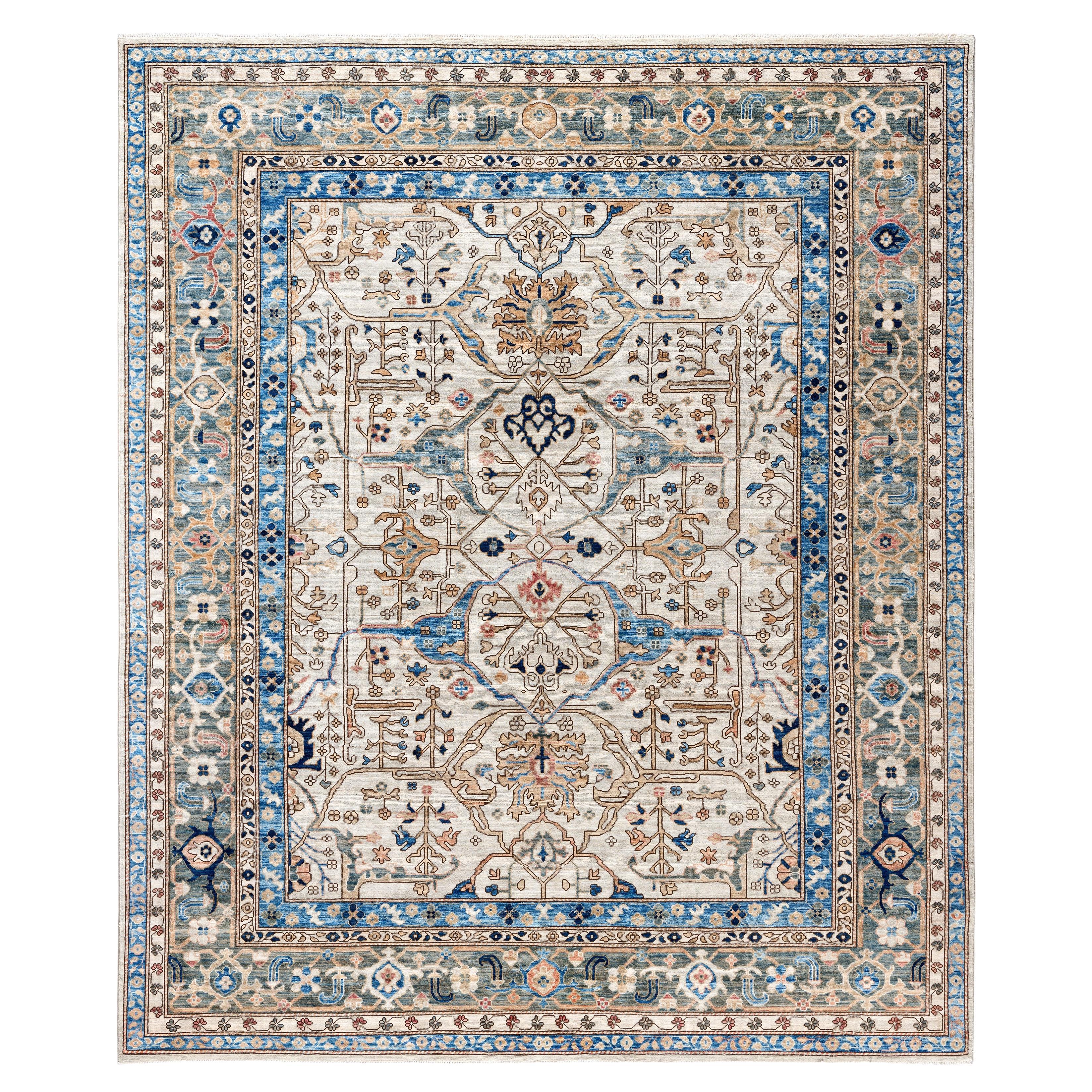 Serapi One-of-a-Kind Wolle Elfenbein Bereich Teppich 8' 3" x 9' 9"