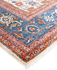 Serapi One-of-a-Kind Wool Ivory Area Rug 8' 9" x 12' 1"