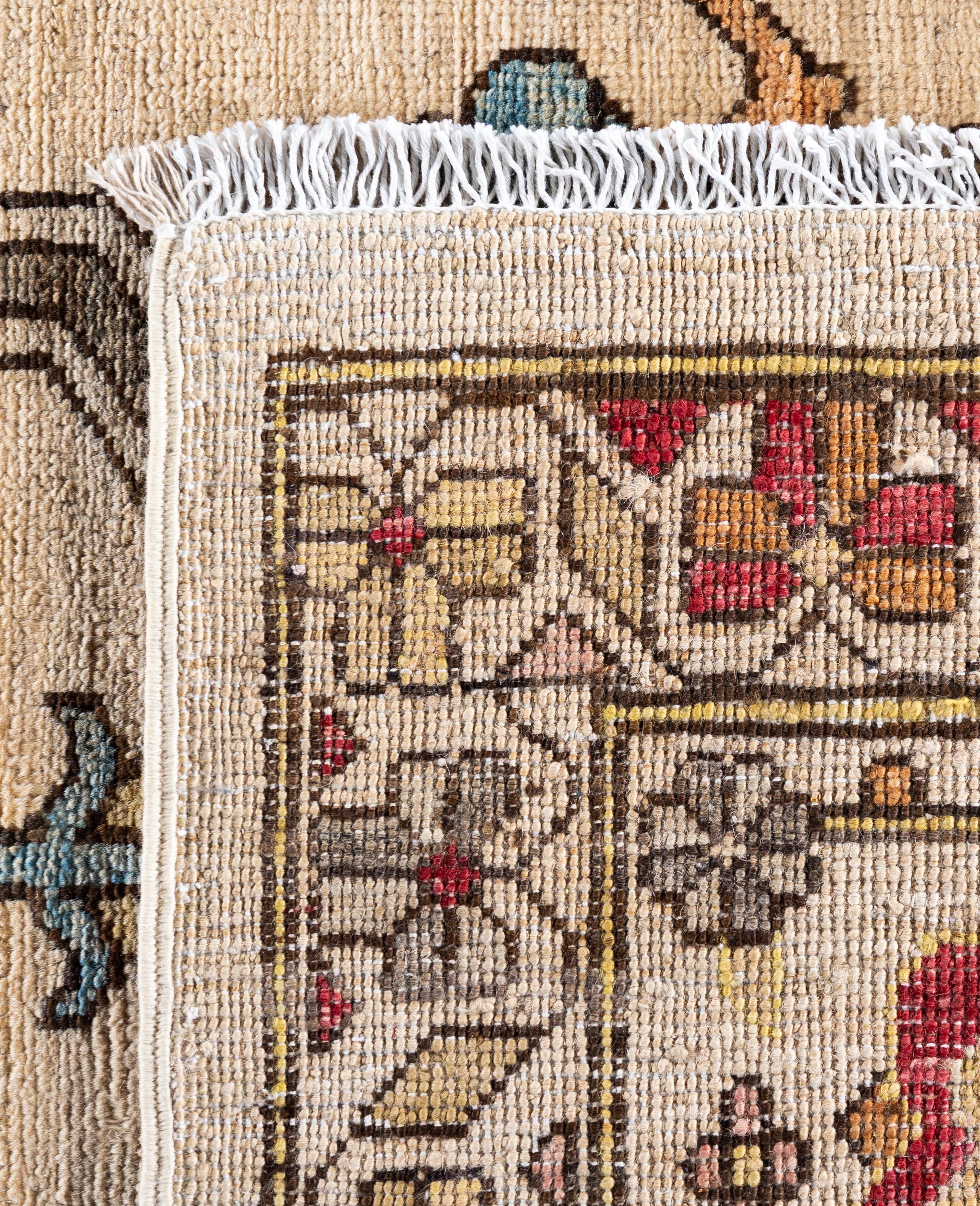 Serapi One-of-a-Kind Wool Ivory Area Rug 9' 0