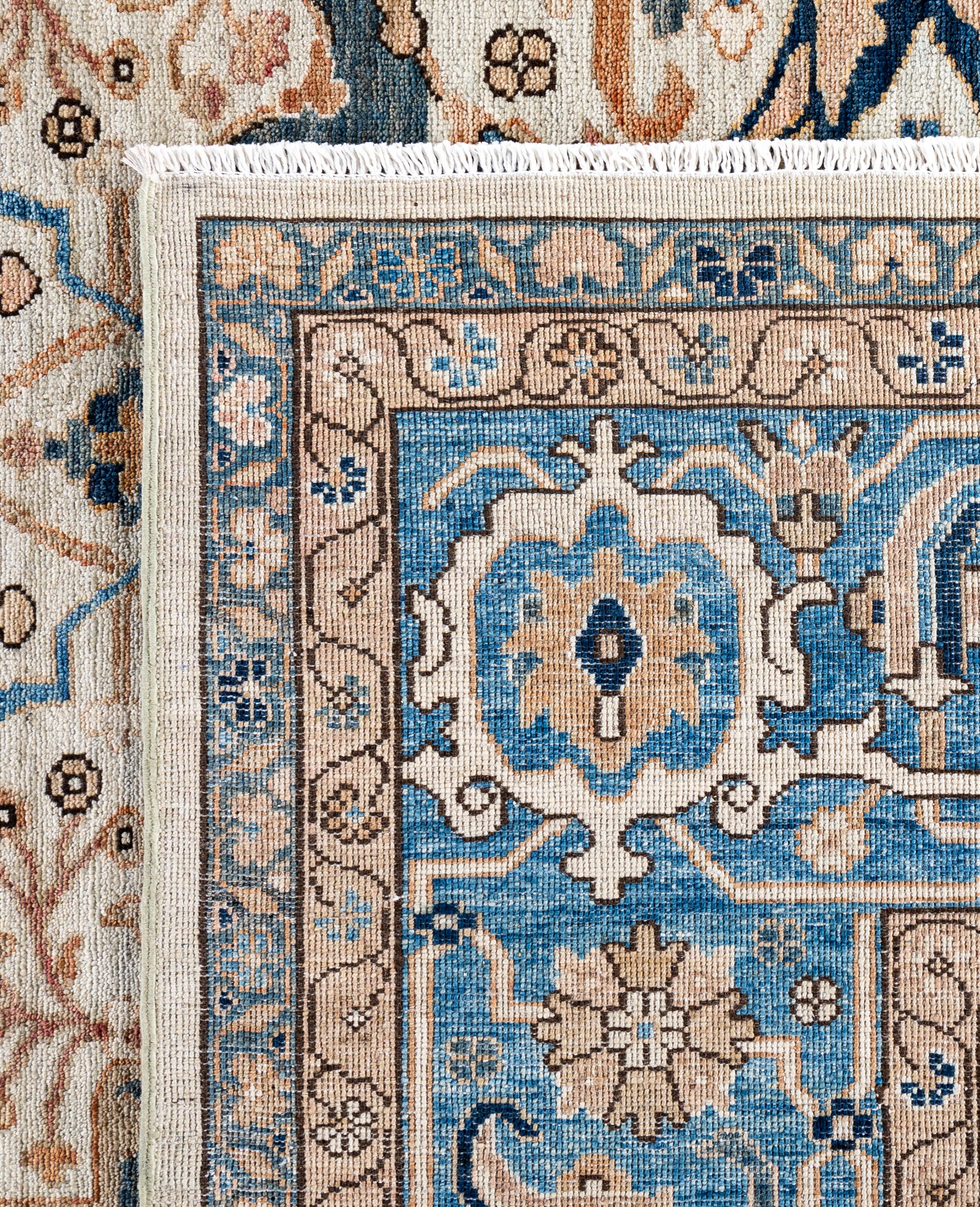 Serapi One-of-a-Kind Wool Ivory Area Rug 9' 0