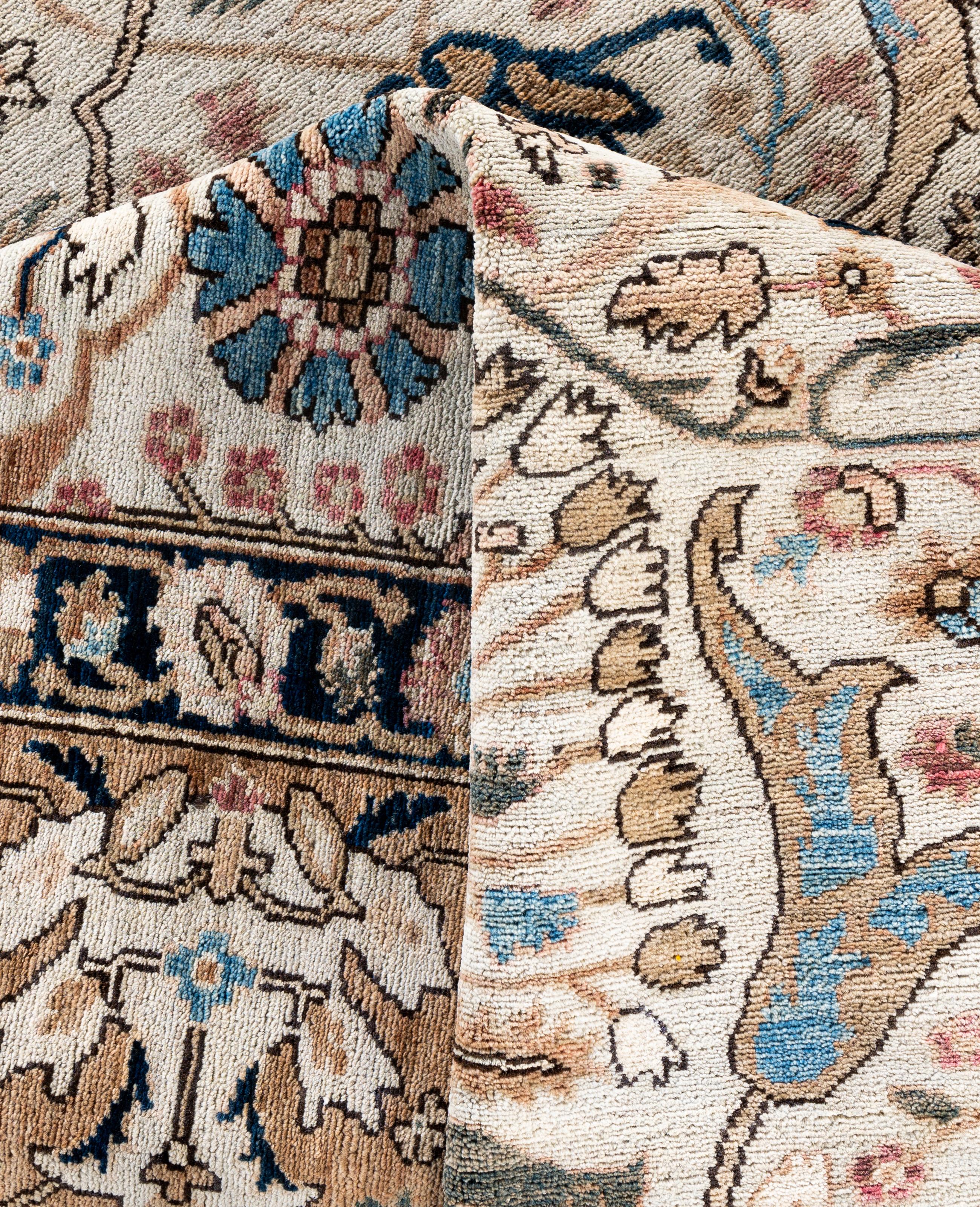 Serapi One-of-a-Kind Wool Ivory Area Rug 9' 0