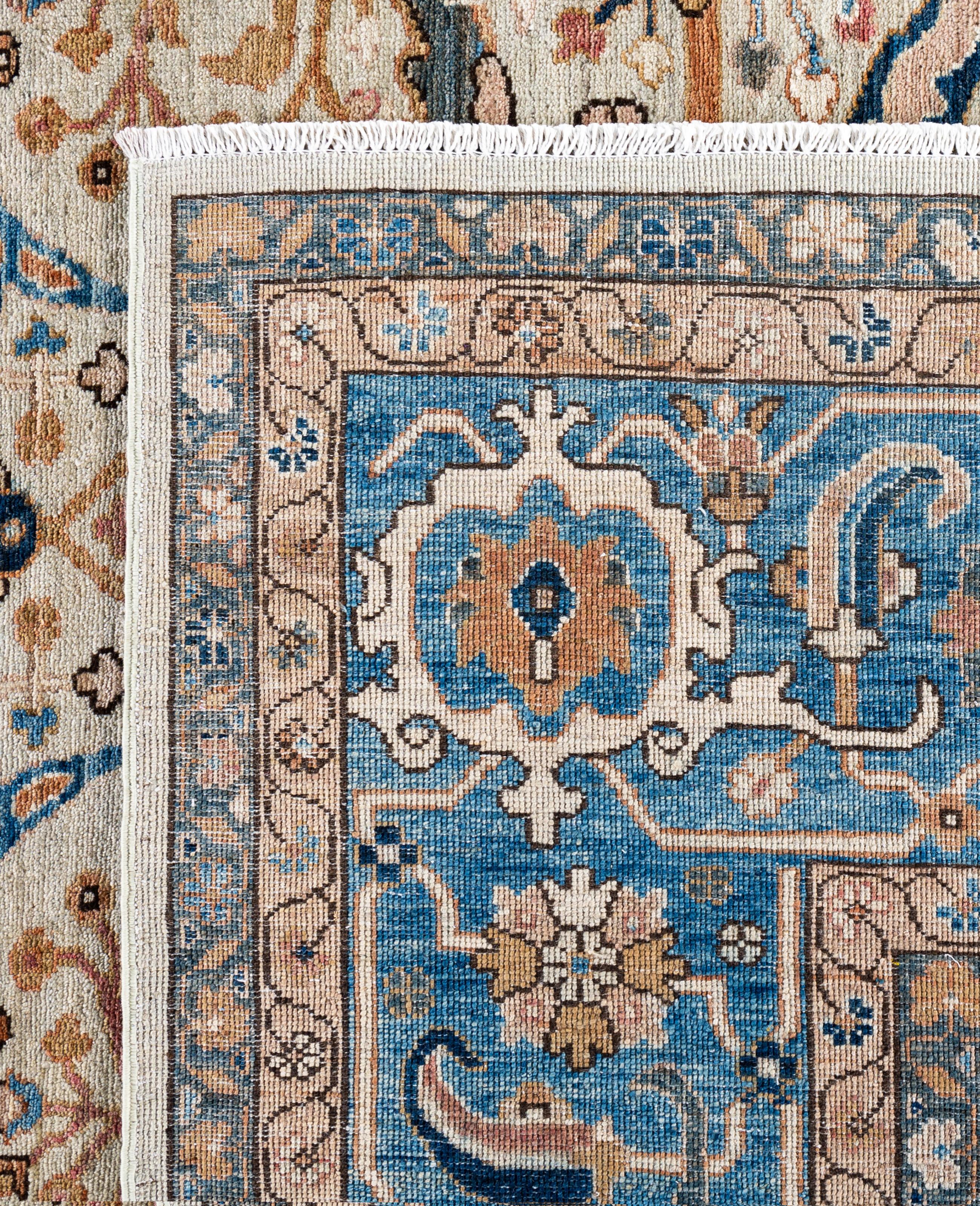 Serapi One-of-a-Kind Wool Ivory Area Rug 9' 0