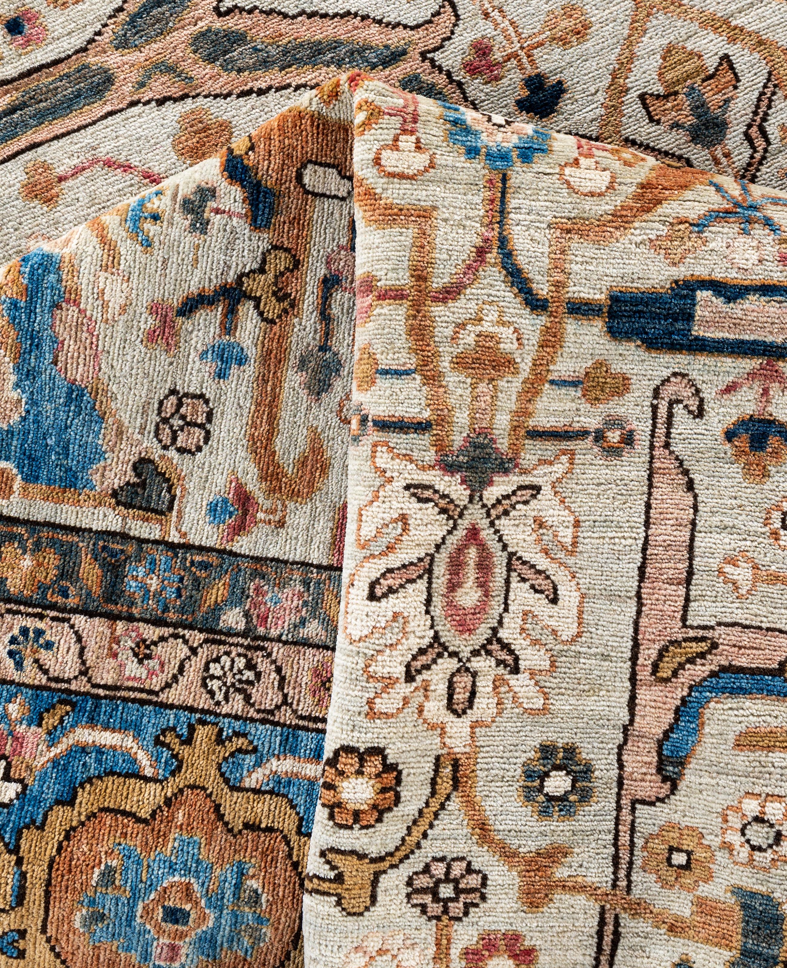 Serapi One-of-a-Kind Wool Ivory Area Rug 9' 0