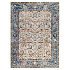 Tappeto Serapi in lana avorio unico nel suo genere 9' 0" x 12' 1"