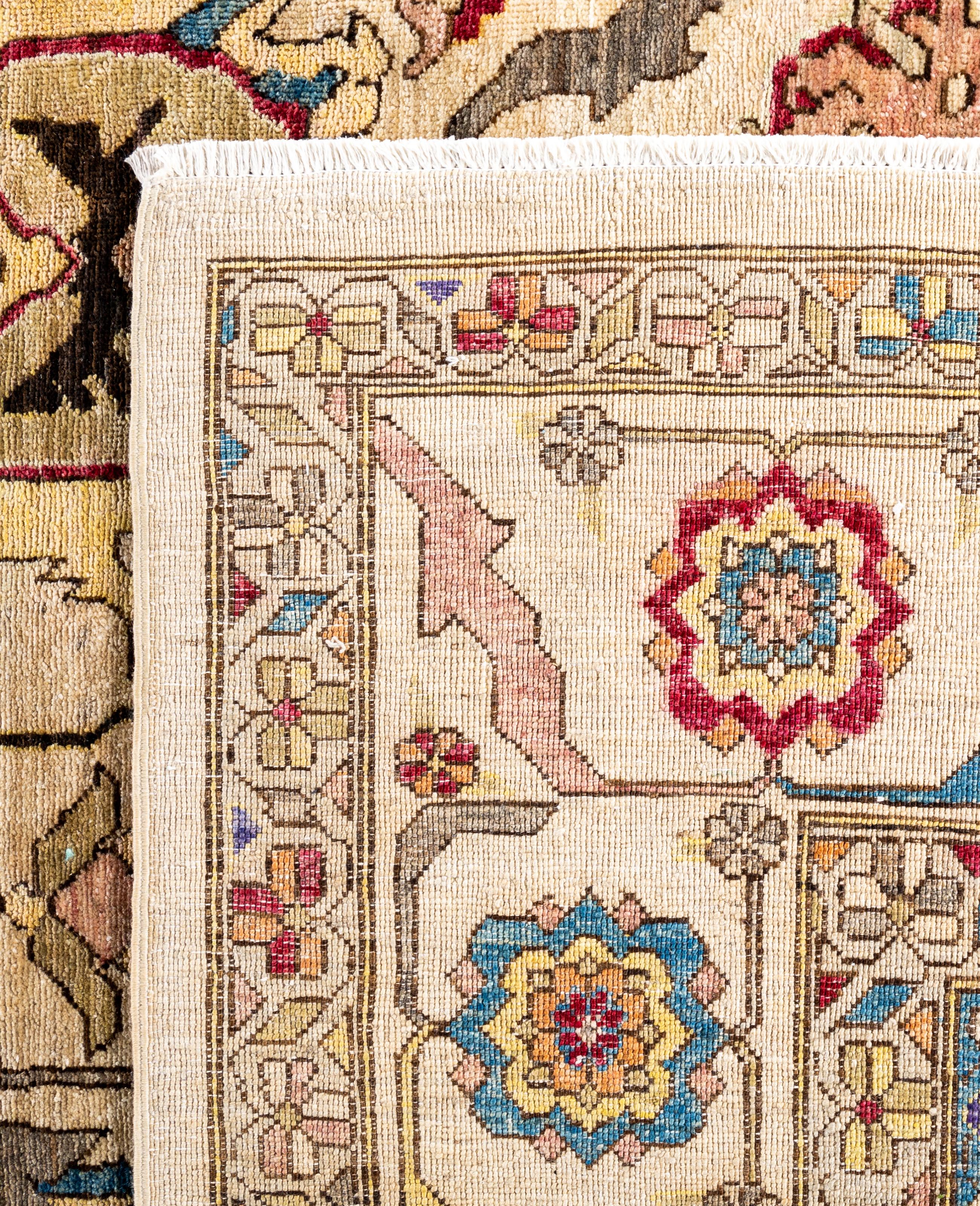 Serapi One-of-a-Kind Wool Ivory Area Rug 9' 11