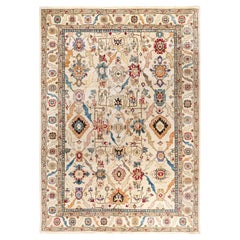 Serapi One-of-a-Kind Wool Ivory Area Rug 9' 11" x 13' 11"