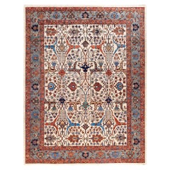 Serapi One-of-a-Kind Wool Ivory Area Rug 9' 3" x 11' 11"