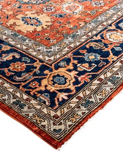 Serapi One-of-a-Kind Wool Orange Area Rug 10' 1" x 13' 9"