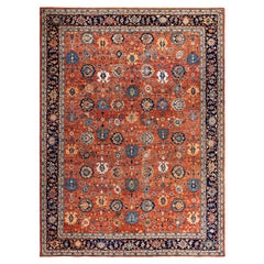 Serapi One-of-a-Kind Wool Orange Area Rug 10' 1" x 13' 9"