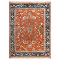 Serapi One-of-a-Kind Wool Orange Area Rug 10' 3" x 13' 10"