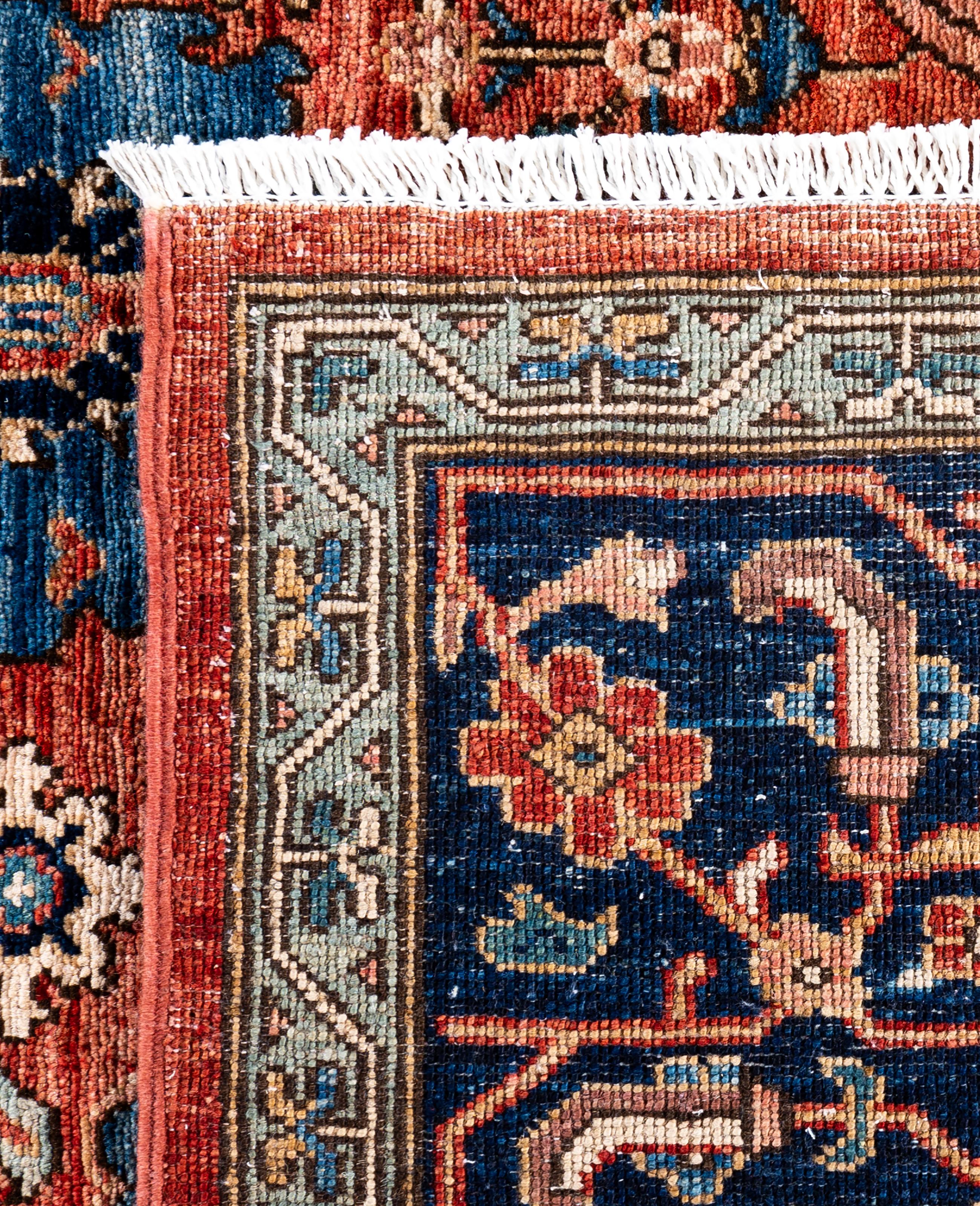 Serapi One-of-a-Kind Wool Orange Area Rug 8' 0