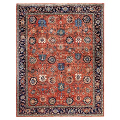 Serapi One-of-a-Kind Wool Orange Area Rug 8' 0" x 10' 1"