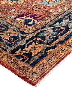Alfombra de lana única Serapi Naranja 8' 1" x 10' 1"