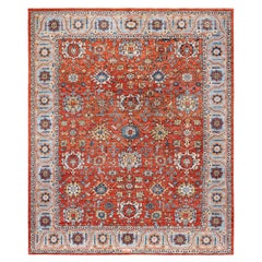 Serapi One-of-a-Kind Wool Orange Area Rug 8' 3" x 10' 0"