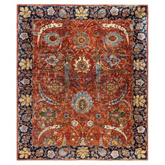 Alfombra de lana única Serapi Naranja 8' 3" x 9' 10"