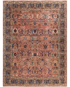 Serapi One-of-a-Kind Wool Pink Area Rug 8' 11" x 12' 0"