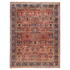 Serapi One-of-a-Kind Wool Pink Area Rug 9' 0" x 11' 10"