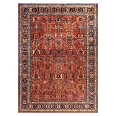 Serapi One-of-a-Kind Wool Red Area Rug 10' 0" x 13' 9"