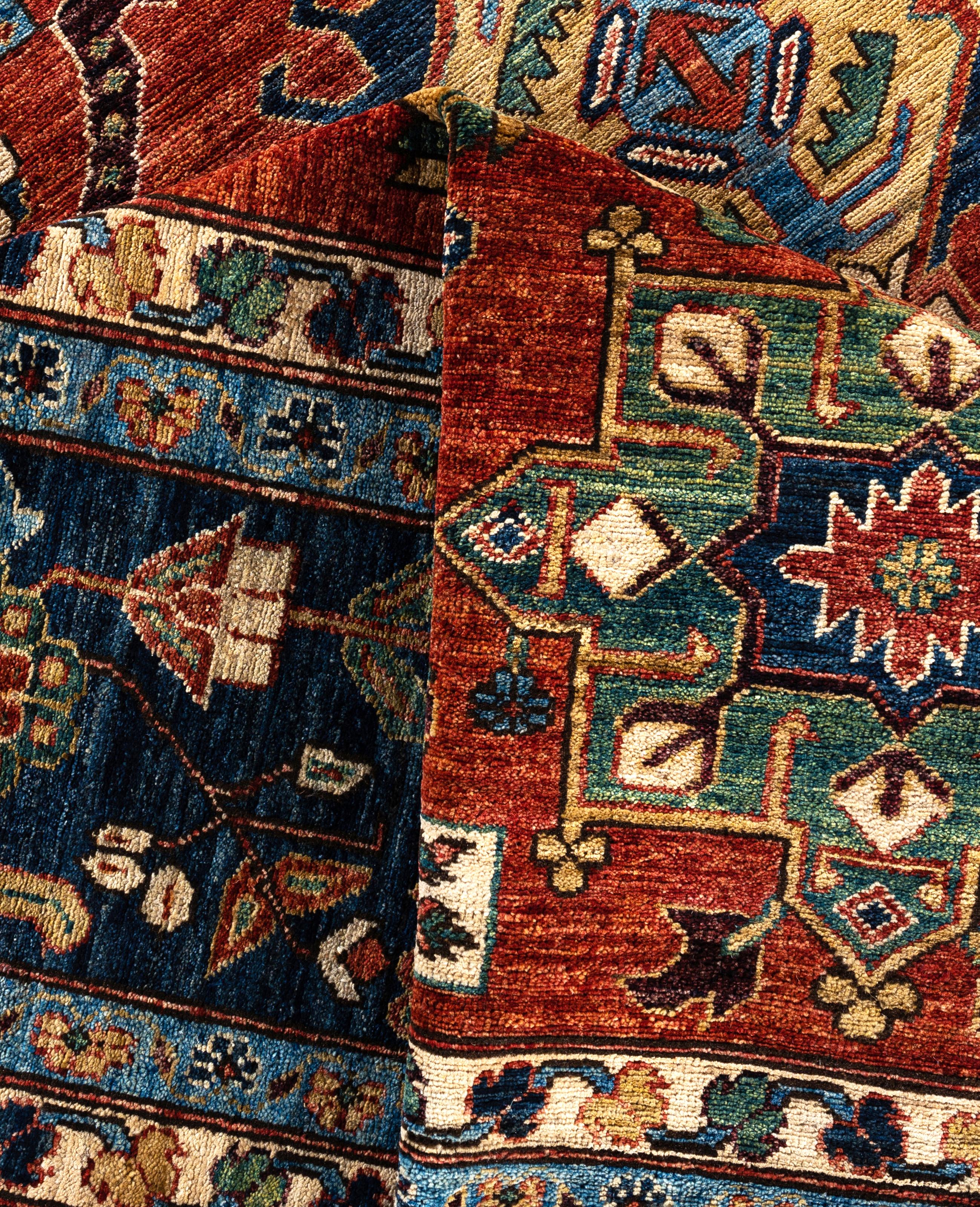 Serapi One-of-a-Kind Wool Red Area Rug 10' 1