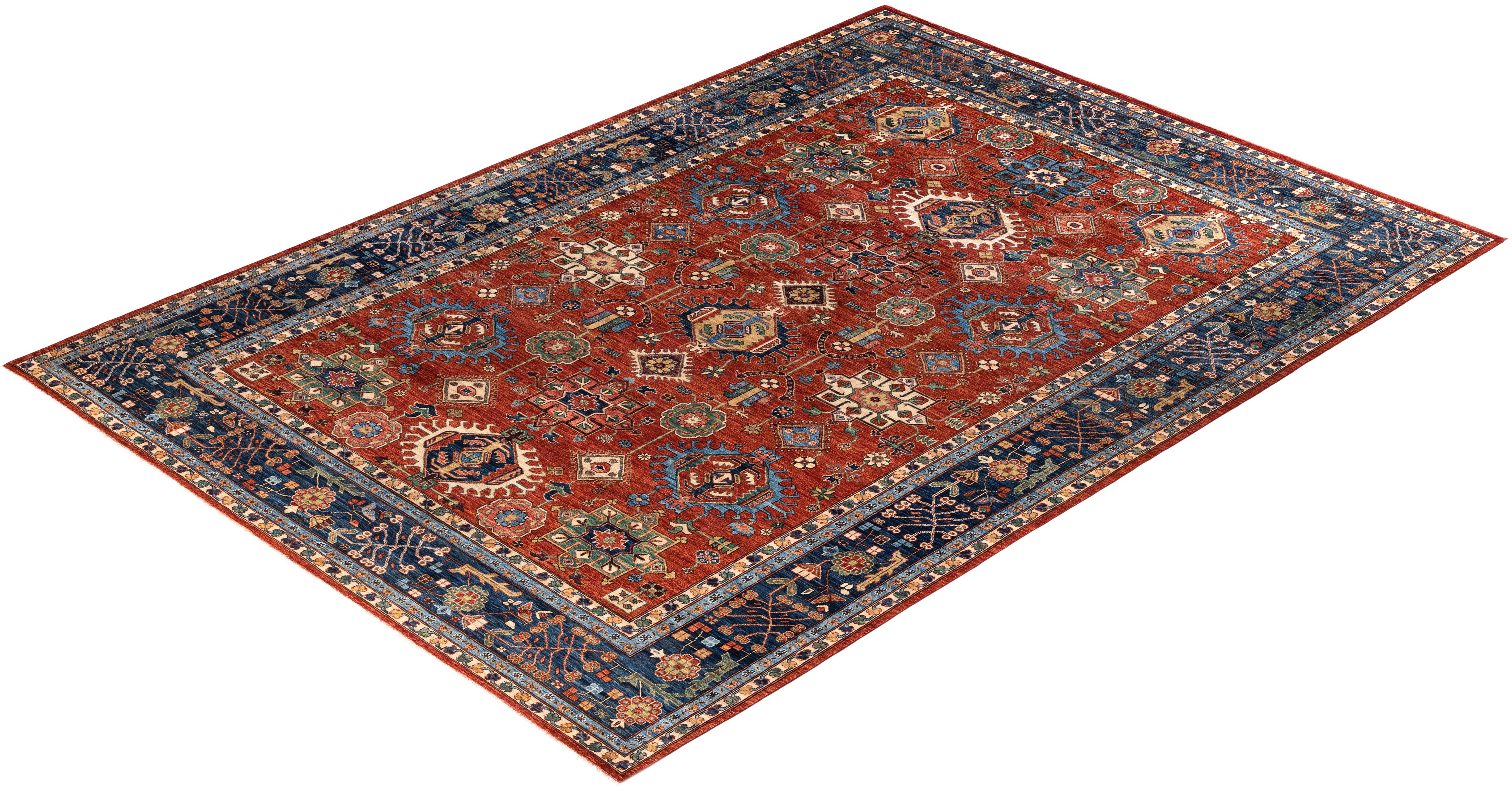 Serapi One-of-a-Kind Wool Red Area Rug 10' 1