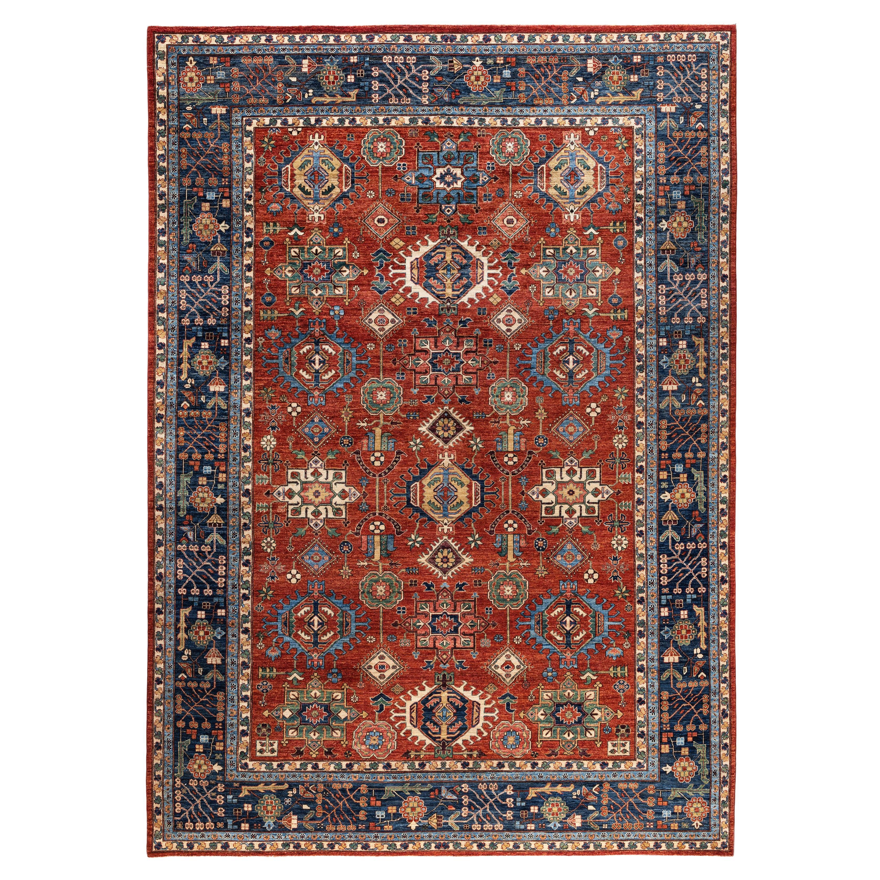 Serapi One-of-a-Kind Wool Red Area Rug 10' 1" x 14' 2"