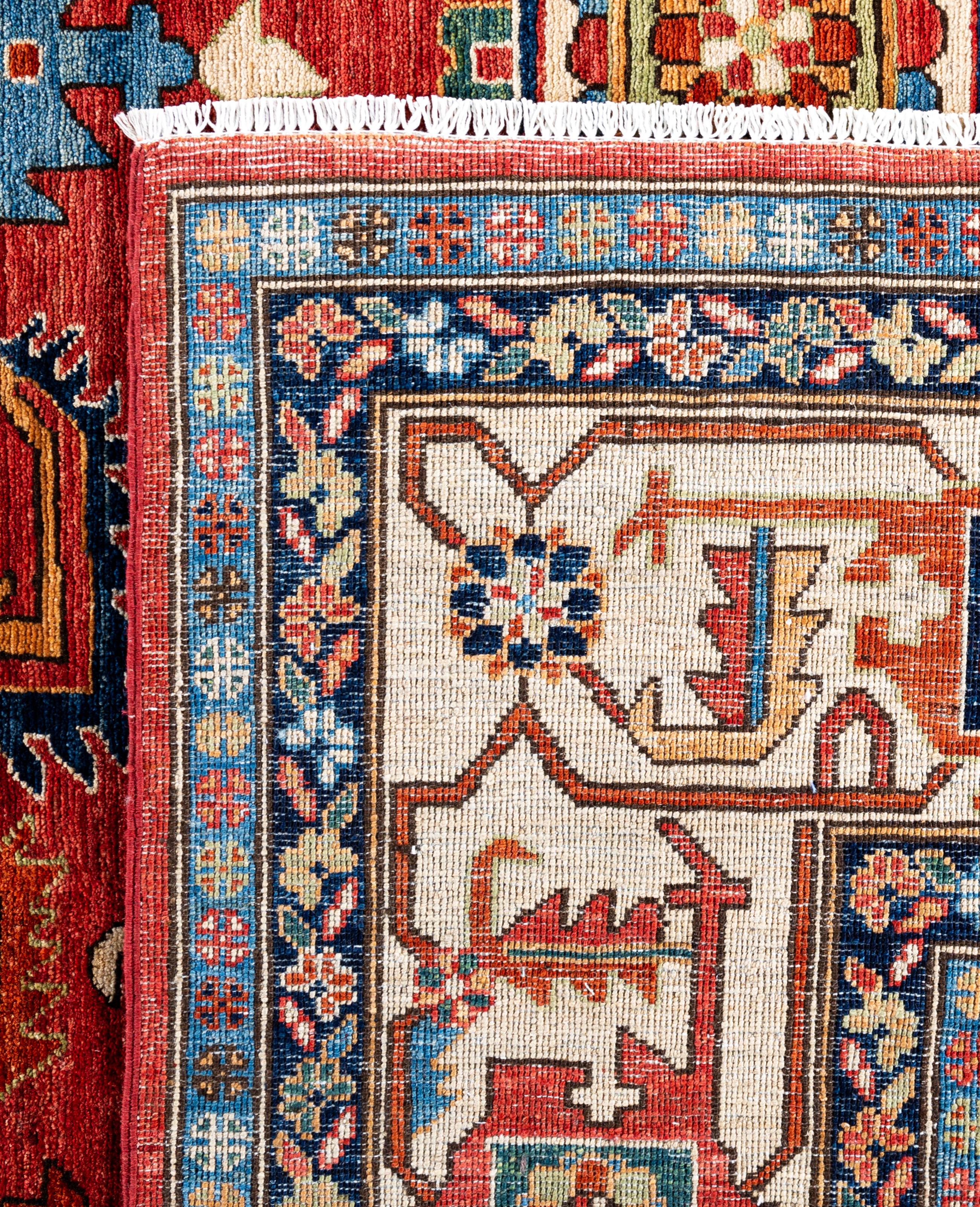 Serapi One-of-a-Kind Wool Red Area Rug 10' 2