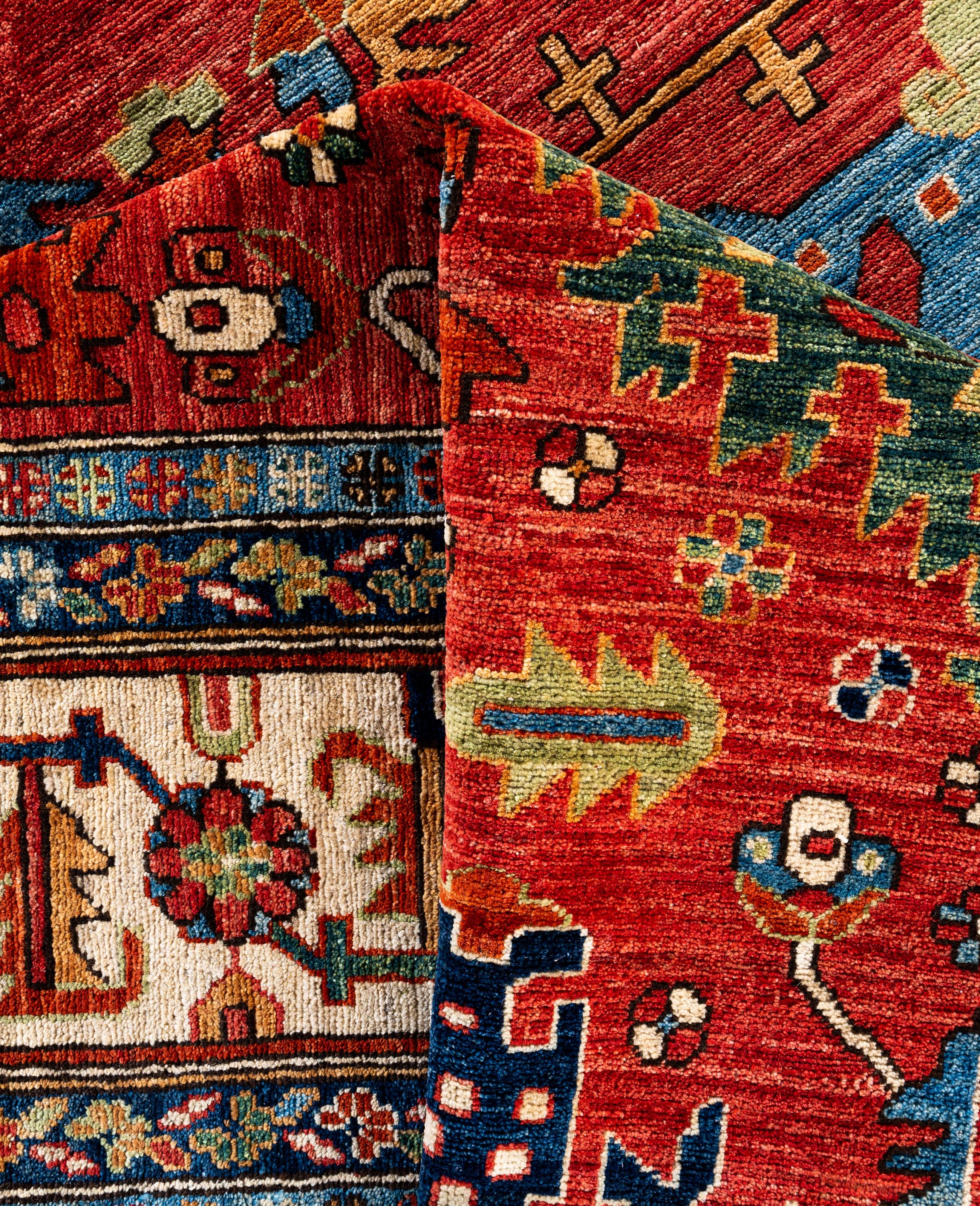 Serapi One-of-a-Kind Wool Red Area Rug 10' 2
